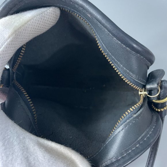 Vintage Coach 9017 Dark Blue Abbie Zip Purse - Picture 11 of 14